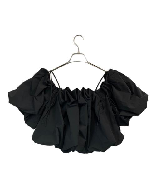 Snidel（スナイデル）Snidel (スナイデル) オフショルタックバルーンブラウス ブラック サイズ:Fの古着・服飾アイテム