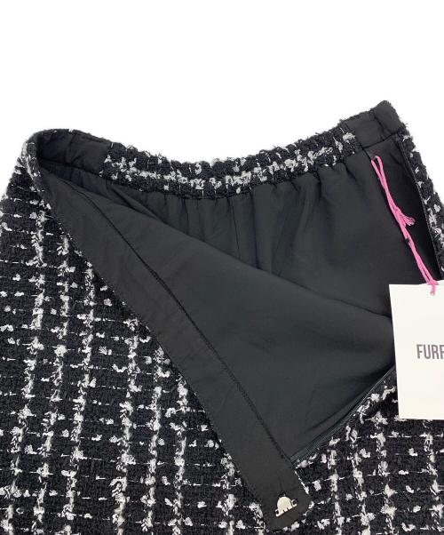 furfur（ファーファー）FURFUR (ファーファー) ツイードスカショーパン ブラック サイズ:Fの古着・服飾アイテム