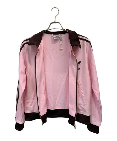 adidas（アディダス）adidas (アディダス) トラックジャケット ピンク×ブラウン サイズ:Lの古着・服飾アイテム