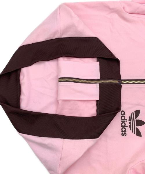 adidas（アディダス）adidas (アディダス) トラックジャケット ピンク×ブラウン サイズ:Lの古着・服飾アイテム