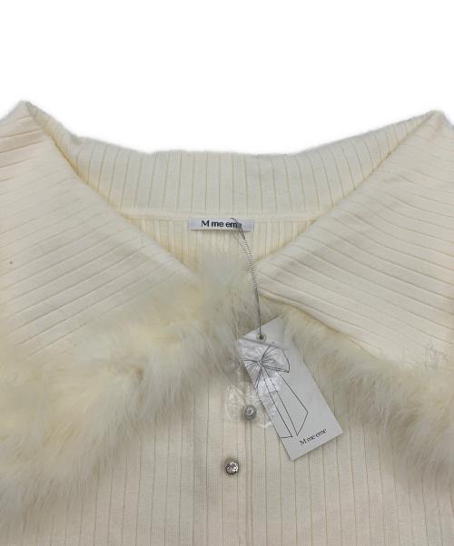 M ME EME（エムミーエメ）M ME EME (エムミーエメ) Off shoulder feather knit ベージュ サイズ:Fの古着・服飾アイテム