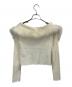 M ME EME (エムミーエメ) Off shoulder feather knit ベージュ サイズ:F：5000円