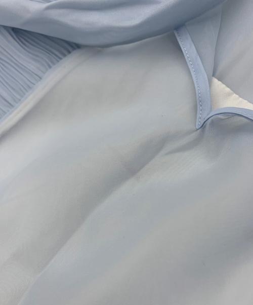 Snidel（スナイデル）Snidel (スナイデル) ノースリボウタイブラウス ブルー サイズ:Fの古着・服飾アイテム