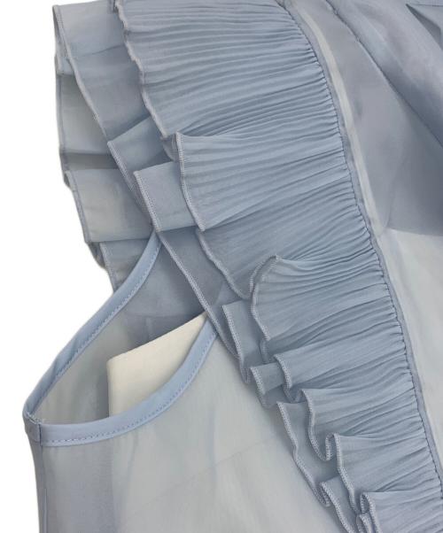 Snidel（スナイデル）Snidel (スナイデル) ノースリボウタイブラウス ブルー サイズ:Fの古着・服飾アイテム