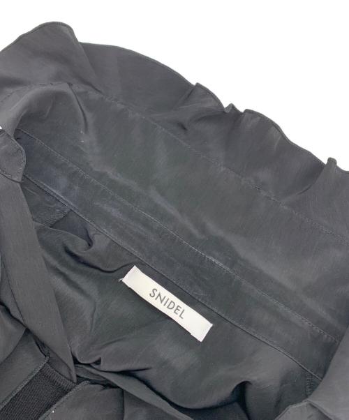 Snidel（スナイデル）Snidel (スナイデル) フリルカラードッキングミニワンピース ブラック サイズ:Fの古着・服飾アイテム