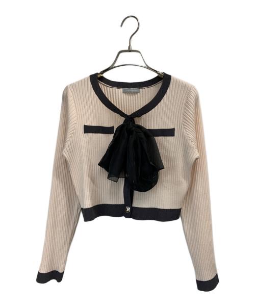 JILL BY JILLSTUART（ジル バイ ジルスチュアート）JILL BY JILLSTUART (ジル バイ ジルスチュアート) ビッグリボンニットアップ ピンク サイズ:FREEの古着・服飾アイテム