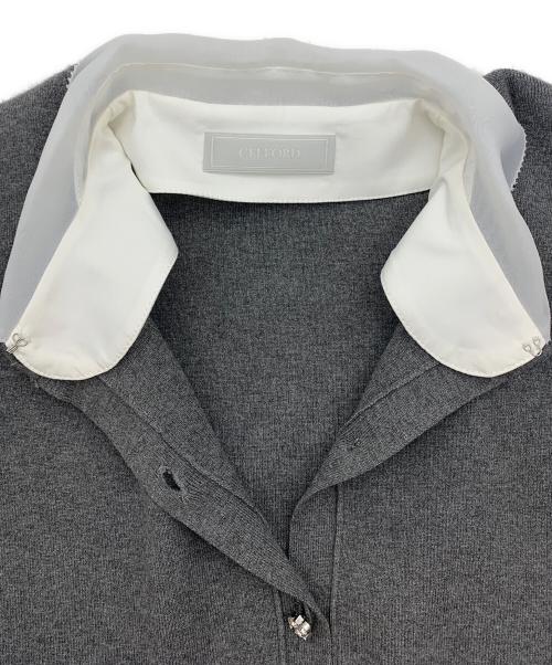 CELFORD（セルフォード）CELFORD (セルフォード) セルフォード デタッチャブル総針カーディガン グレー サイズ:36の古着・服飾アイテム
