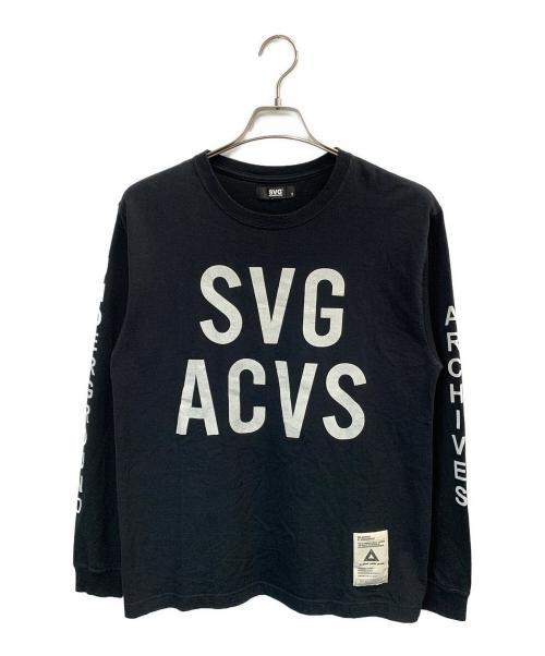 SVG（エスブイジー）SVG (エスブイジー) ロングスリーブTシャツ ブラック サイズ:2の古着・服飾アイテム