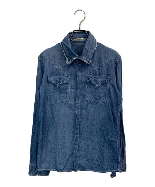 FrancCisT MORKS（フランシストモークス）FrancCisT MORKS (フランシストモークス) 長袖シャツ インディゴ サイズ:1の古着・服飾アイテム