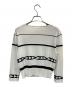 ermanno scervino (エルマノシェルビーノ) 薄手カーディガン ホワイト×ブラック サイズ:42：6000円