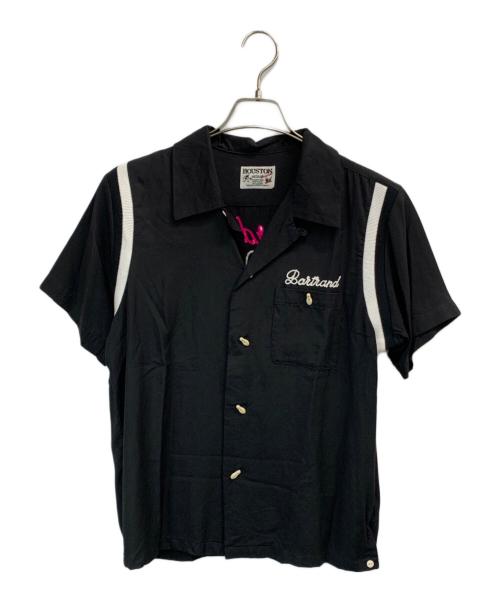 HOUSTON（ヒューストン）HOUSTON (ヒューストン) ボーリングシャツ ブラック サイズ:Mの古着・服飾アイテム