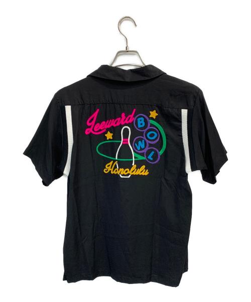 HOUSTON（ヒューストン）HOUSTON (ヒューストン) ボーリングシャツ ブラック サイズ:Mの古着・服飾アイテム