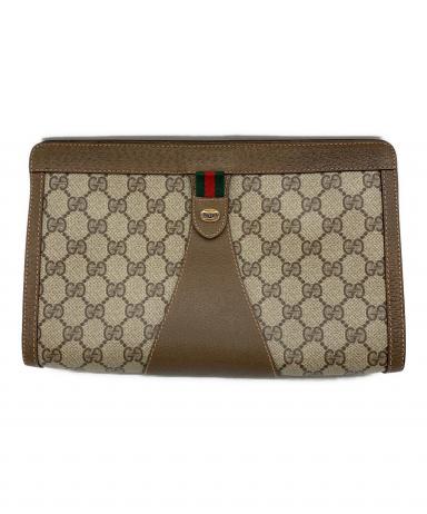 中古・古着通販】GUCCI (グッチ) クラッチバッグ ブラウン｜ブランド
