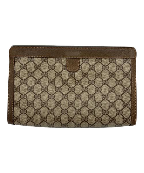 GUCCI（グッチ）GUCCI (グッチ) クラッチバッグ ブラウンの古着・服飾アイテム