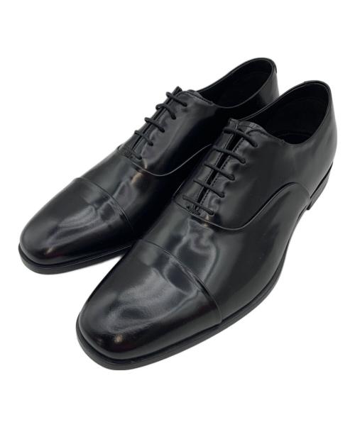 PRADA（プラダ）PRADA (プラダ) ストレートチップシューズ ブラック サイズ:7 1/2の古着・服飾アイテム