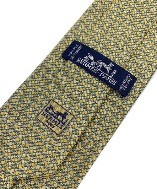 HERMES（エルメス）HERMES (エルメス) ネクタイ イエロー サイズ:なしの古着・服飾アイテム