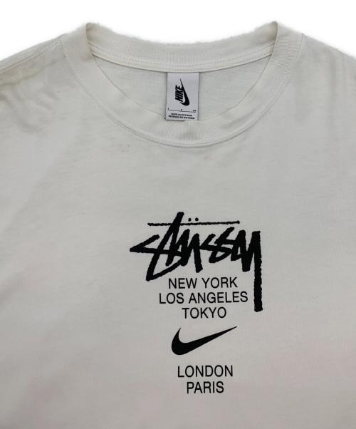 NIKE（ナイキ）NIKE (ナイキ) stussy (ステューシー) 半袖カットソー ホワイト サイズ:Sの古着・服飾アイテム