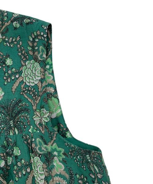 SIMPLICITE（シンプリシテ）simplicite (シンプリシテ) ティアードスリーブレスワンピース グリーン サイズ:表記なしの古着・服飾アイテム