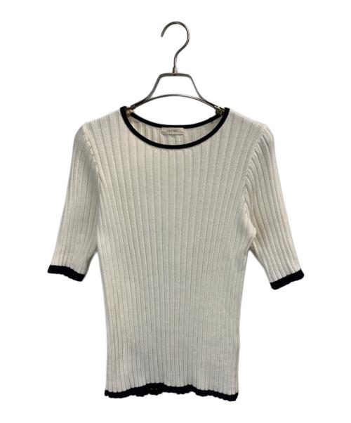 DES PRES（デ プレ）DES PRES (デ プレ) コットンシルクリブ クルーネックプルオーバー アイボリー サイズ:Sの古着・服飾アイテム
