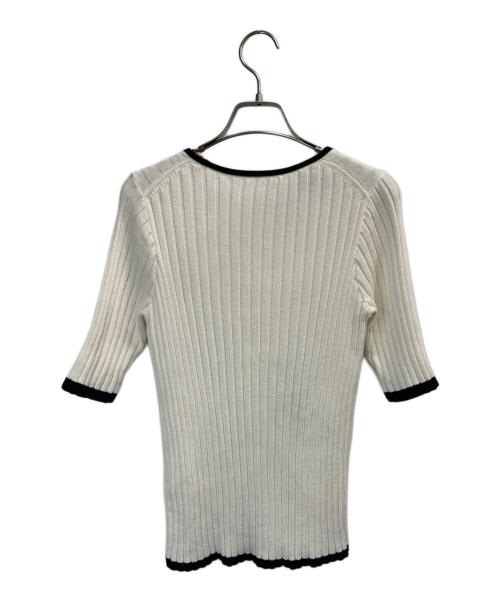 DES PRES（デ プレ）DES PRES (デ プレ) コットンシルクリブ クルーネックプルオーバー アイボリー サイズ:Sの古着・服飾アイテム