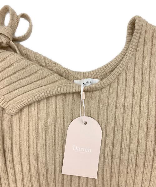 darich（ダーリッチ）darich (ダーリッチ) ランダムフリルニット ベージュ サイズ:Free 未使用品の古着・服飾アイテム