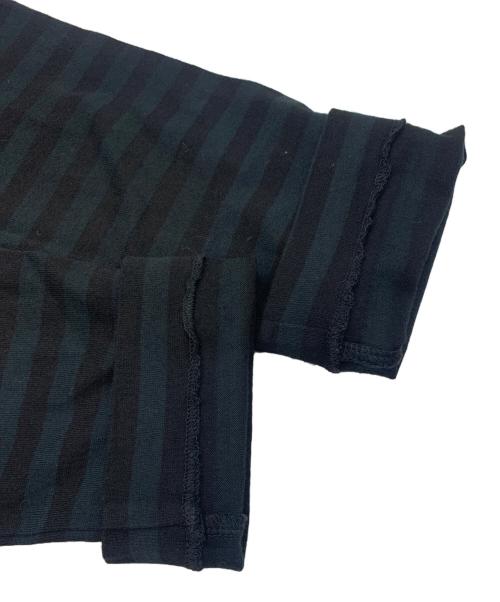 BLACK COMME des GARCONS（ブラックコムデギャルソン）BLACK COMME des GARCONS (ブラックコムデギャルソン) グラデーション ボーダーカットソー ブラック サイズ:Lの古着・服飾アイテム