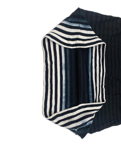 BLACK COMME des GARCONS（ブラックコムデギャルソン）BLACK COMME des GARCONS (ブラックコムデギャルソン) グラデーション ボーダーカットソー ブラック サイズ:Lの古着・服飾アイテム