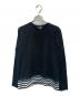 BLACK COMME des GARCONS（ブラックコムデギャルソン）の古着「グラデーション ボーダーカットソー」｜ブラック