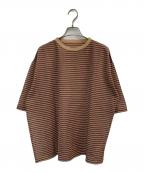 6(ROKU) BEAUTY&YOUTHロク ビューティーアンドユース）の古着「シアーTシャツ」｜ブラウン