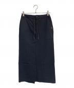 Americana×jeans factoryアメリカーナ×ジーンズファクトリー）の古着「4WAYストレッチ ロングスカート」｜ブラック