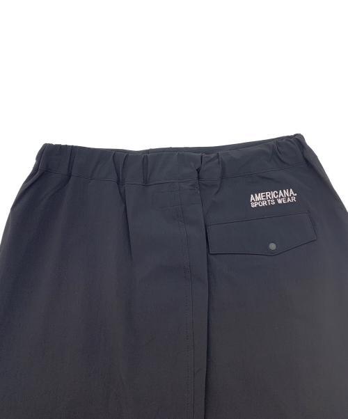 Americana（アメリカーナ）Americana (アメリカーナ) jeans factory (ジーンズファクトリー) 4WAYストレッチ ロングスカート ブラック サイズ:記載なしの古着・服飾アイテム