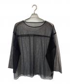 BEAUTY&YOUTHビューティーアンドユース）の古着「ナイロンチュール レイヤード プルオーバー」｜ブラック