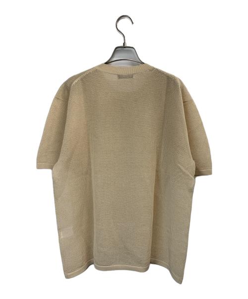 NKNIT（ンニット）NKNIT (ンニット) hand pattern mesh KNIT ベージュ サイズ:2の古着・服飾アイテム