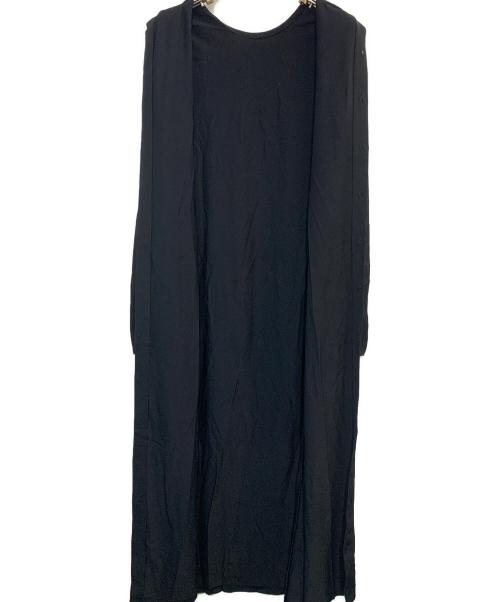 Whim Gazette（ウィムガゼット）Whim Gazette (ウィムガゼット) ニットロングワンピース ブラック サイズ:36の古着・服飾アイテム