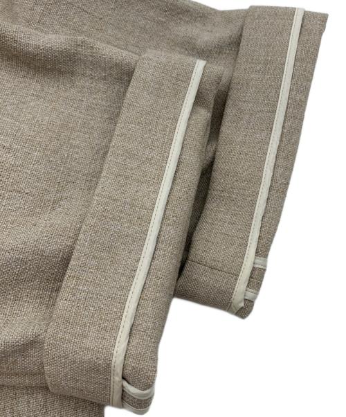 UNITED ARROWS（ユナイテッドアローズ）UNITED ARROWS (ユナイテッドアローズ) フェイクリネンスキッパーブラウス ベージュ サイズ:38の古着・服飾アイテム