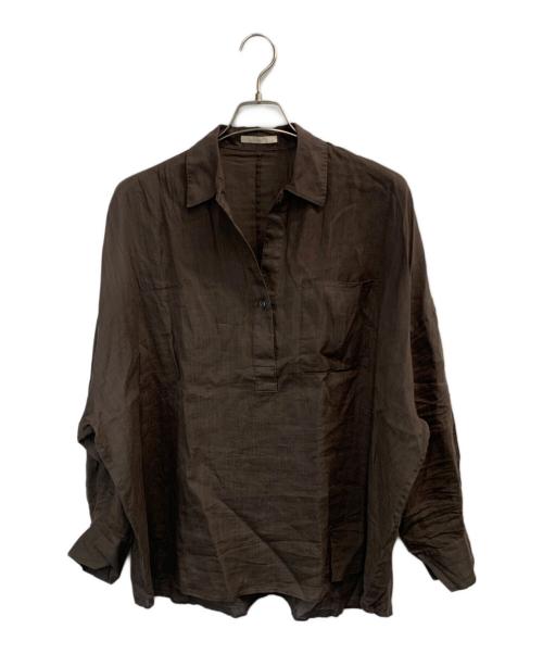 Plage（プラージュ）Plage (プラージュ) 長袖ブラウス ブラウン サイズ:記載なしの古着・服飾アイテム