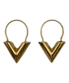 LOUIS VUITTON（ルイ ヴィトン）の古着「エッセンシャルV ピアス」｜ゴールド