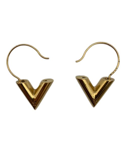 LOUIS VUITTON（ルイ ヴィトン）LOUIS VUITTON (ルイ ヴィトン) エッセンシャルV ピアス ゴールドの古着・服飾アイテム