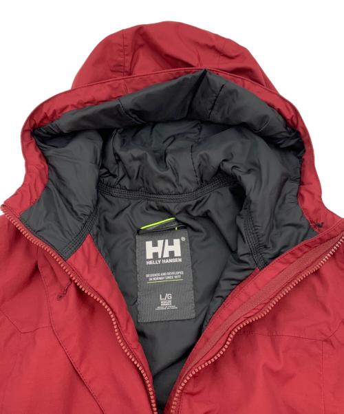 HELLY HANSEN（ヘリーハンセン）HELLY HANSEN (ヘリーハンセン) フーデッドコート レッド サイズ:Lの古着・服飾アイテム