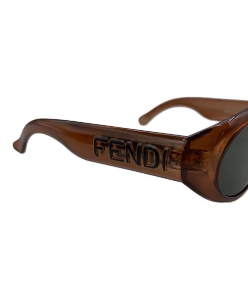 FENDI（フェンディ）FENDI (フェンディ) サングラス ブロンズ×ブラックの古着・服飾アイテム