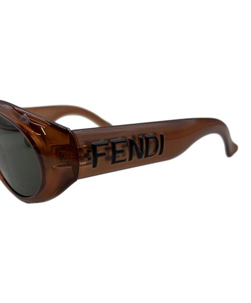 FENDI（フェンディ）FENDI (フェンディ) サングラス ブロンズ×ブラックの古着・服飾アイテム