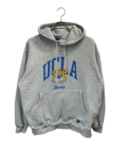 UCLA（ユーシーエルエー）UCLA (ユーシーエルエー) NUTMEG (ナツメグ) Bruinsカレッジロゴパーカー グレー サイズ:Lの古着・服飾アイテム