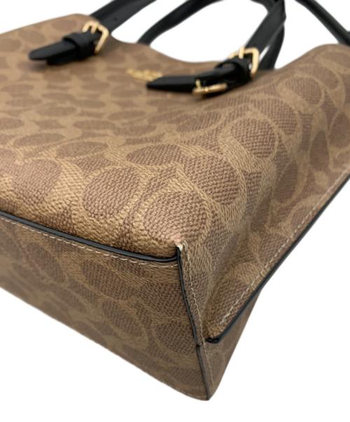 COACH（コーチ）COACH (コーチ) モリー トート バッグ 25・シグネチャー キャンバス ブラウンの古着・服飾アイテム
