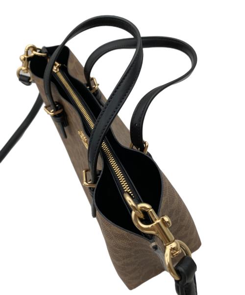 COACH（コーチ）COACH (コーチ) モリー トート バッグ 25・シグネチャー キャンバス ブラウンの古着・服飾アイテム