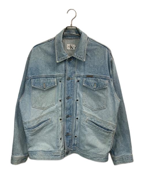 Calvin Klein（カルバンクライン）Calvin Klein (カルバンクライン) デニムジャケット ライトブルー サイズ:Lの古着・服飾アイテム