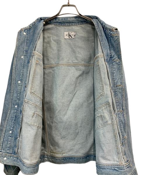 Calvin Klein（カルバンクライン）Calvin Klein (カルバンクライン) デニムジャケット ライトブルー サイズ:Lの古着・服飾アイテム