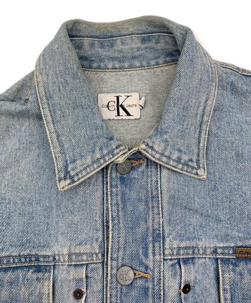 Calvin Klein（カルバンクライン）Calvin Klein (カルバンクライン) デニムジャケット ライトブルー サイズ:Lの古着・服飾アイテム