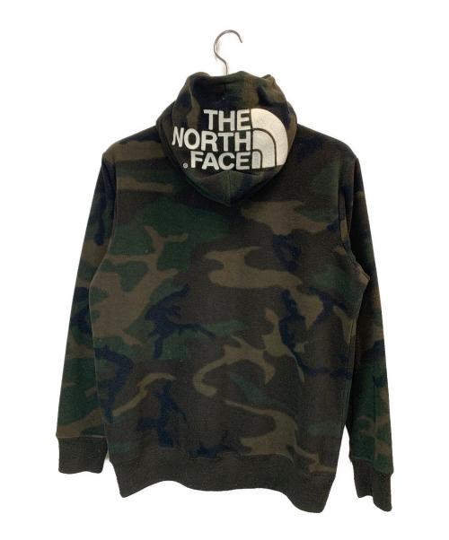 THE NORTH FACE（ザ ノース フェイス）THE NORTH FACE (ザ ノース フェイス) リアビュー カモ フリース フーディー カーキ サイズ:Mの古着・服飾アイテム