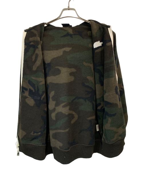 THE NORTH FACE（ザ ノース フェイス）THE NORTH FACE (ザ ノース フェイス) リアビュー カモ フリース フーディー カーキ サイズ:Mの古着・服飾アイテム