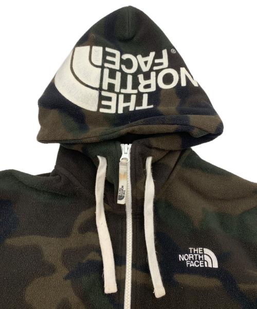 THE NORTH FACE（ザ ノース フェイス）THE NORTH FACE (ザ ノース フェイス) リアビュー カモ フリース フーディー カーキ サイズ:Mの古着・服飾アイテム